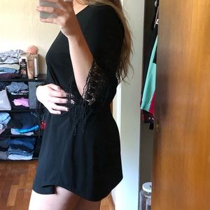 Alfani Black Fringe Dress